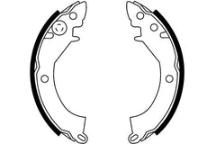 Bremsbackensatz Hinterachse für MITSUBISHI COLT I LANCER F
