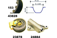 Zahnriemensatz für AUDI VW A4 B5 Avant A6 C4 C5 CABRIOLET B3