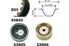 Zahnriemensatz für AUDI SKODA VW A4 B5 Avant B6 Cabriolet A6 C4 C5 A8 D2 ALLROAD