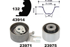 Zahnriemensatz für VOLVO C30 C70 II Cabriolet S40 S60 I S80 V40 Schrägheck V50