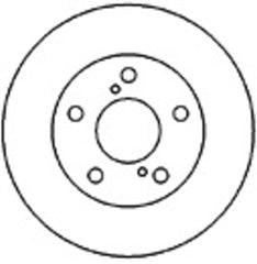 2x Bremsscheibe Vorderachse für TOYOTA PREVIA I