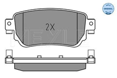 Bremsbelagsatz Scheibenbremse Hinterachse für NISSAN RENAULT LEAF QASHQAI II