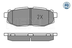 Bremsbelagsatz Scheibenbremse Hinterachse für SUBARU TOYOTA BRZ FORESTER LEGACY
