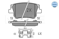 Bremsbelagsatz Scheibenbremse Hinterachse für HYUNDAI SANTA FE IV Kasten/SUV