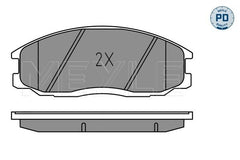 Bremsbelagsatz Scheibenbremse Vorderachse für SSANGYONG HYUNDAI ACTYON I SPORTS