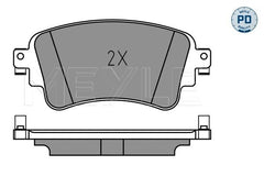 Bremsbelagsatz Scheibenbremse Hinterachse für AUDI VW A4 Allroad B9 Avant A5