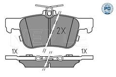 Bremsbelagsatz Scheibenbremse Hinterachse für FORD USA GALAXY III MK VAN KUGA