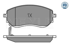 Bremsbelagsatz Scheibenbremse Vorderachse für MERCEDES-BENZ NISSAN X-KLASSE