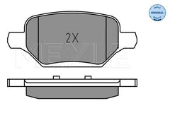 Bremsbelagsatz Scheibenbremse Hinterachse für OPEL CHEVROLET MOKKA / X TRAX