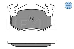 Bremsbelagsatz Scheibenbremse Hinterachse für CITROËN PEUGEOT RENAULT SAXO