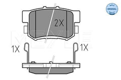 Bremsbelagsatz Scheibenbremse Hinterachse für HONDA MG SUZUKI ACCORD IV Coupe