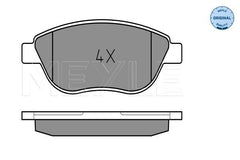 Bremsbelagsatz Scheibenbremse Vorderachse für FIAT LANCIA PEUGEOT DOBLO