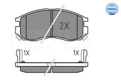 Bremsbelagsatz Scheibenbremse Vorderachse für MITSUBISHI HYUNDAI PROTON COLT