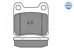 Bremsbelagsatz Scheibenbremse Hinterachse für MERCEDES-BENZ 124 Stufenheck