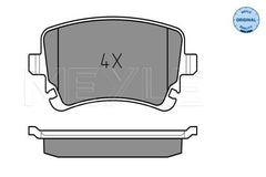 Bremsbelagsatz Scheibenbremse Hinterachse für AUDI VW A4 B6 Avant Cabriolet B7