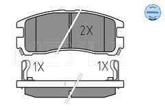 Bremsbelagsatz Scheibenbremse Hinterachse für CHRYSLER MITSUBISHI SEBRING Coupe