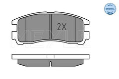 Bremsbelagsatz Scheibenbremse Hinterachse für CHRYSLER MITSUBISHI SEBRING Coupe