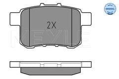 Bremsbelagsatz Scheibenbremse Hinterachse für HONDA ACCORD VIII Tourer