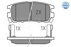 Bremsbelagsatz Scheibenbremse Hinterachse für MITSUBISHI PAJERO I Canvas Top II