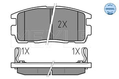 Bremsbelagsatz Scheibenbremse Hinterachse für OPEL CHEVROLET ANTARA A CAPTIVA