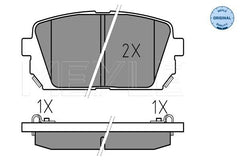 Bremsbelagsatz Scheibenbremse Hinterachse für KIA CARENS III Großraumlimousine