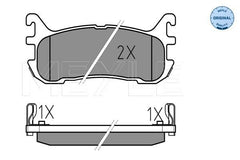 Bremsbelagsatz Scheibenbremse Hinterachse für MAZDA 323 F V MX-5 I II