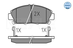 Bremsbelagsatz Scheibenbremse Vorderachse für HONDA ROVER ACCORD IV Aerodeck V