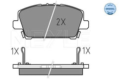 Bremsbelagsatz Scheibenbremse Vorderachse für HONDA CIVIC VIII Hatchback