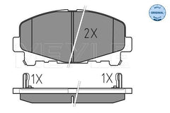 Bremsbelagsatz Scheibenbremse Vorderachse für HONDA ACCORD VIII Tourer IX
