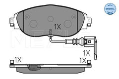 Bremsbelagsatz Scheibenbremse Vorderachse für SEAT SKODA VW ALHAMBRA SUPERB II