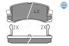 Bremsbelagsatz Scheibenbremse Hinterachse für TOYOTA LEXUS AVENSIS Liftback