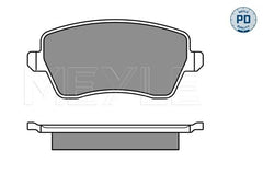 Bremsbelagsatz Scheibenbremse Vorderachse für OPEL SUZUKI AGILA SPLASH SWIFT III
