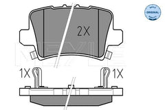 Bremsbelagsatz Scheibenbremse Hinterachse für HONDA CIVIC VIII Hatchback