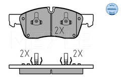 Bremsbelagsatz Scheibenbremse Vorderachse für JEEP GRAND CHEROKEE IV