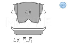 Bremsbelagsatz Scheibenbremse Hinterachse für CHRYSLER LANCIA 300C Touring THEMA