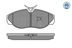 Bremsbelagsatz Scheibenbremse Vorderachse für CITROËN FIAT PEUGEOT JUMPER I