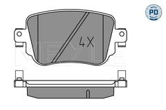 Bremsbelagsatz Scheibenbremse Hinterachse für AUDI SEAT SKODA VW A1 City Carver