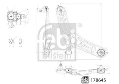 Querlenker Vorderachse rechts für HYUNDAI KIA ix20 VENGA Hatchback Van