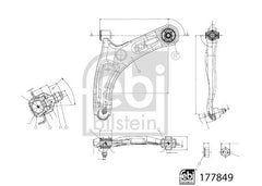 Querlenker Vorderachse links für HYUNDAI i20 ACTIVE II Coupe Hatchback Van