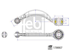 Querlenker Vorderachse für JAGUAR XK II Coupe Cabriolet