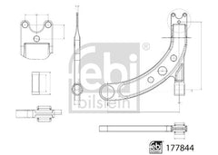 Querlenker Vorderachse links für HYUNDAI ACCENT IV Stufenheck