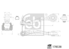 Querlenker Vorderachse hinten links für AUDI A8 D4