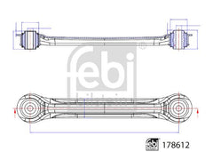 Querlenker Hinterachse hinten für MERCEDES-BENZ SLC SLK