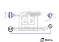 Querlenker Hinterachse rechts für ALFA ROMEO FIAT JEEP TONALE 500X COMPASS