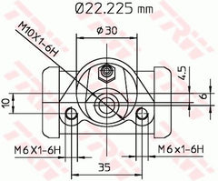 Radbremszylinder Hinterachse für AUDI SEAT VW 80 B1 Stufenheck B2 B3 100 C1 C2