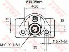 Radbremszylinder Hinterachse für FIAT LANCIA SEAT AUTOBIANCHI ABARTH 127