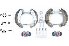 Bremsbackensatz Hinterachse für CITROËN PEUGEOT AX SAXO Hatchback van 106 I II
