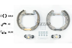 Bremsbackensatz Hinterachse für NISSAN RENAULT KUBISTAR Kasten KANGOO Rapid