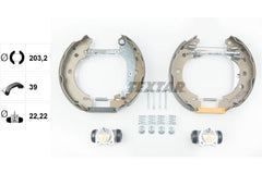 Bremsbackensatz Hinterachse für NISSAN RENAULT KUBISTAR Kasten KANGOO Rapid