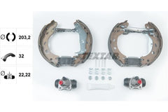 Bremsbackensatz Hinterachse für SMART CABRIO CITY-COUPE CROSSBLADE FORTWO Coupe